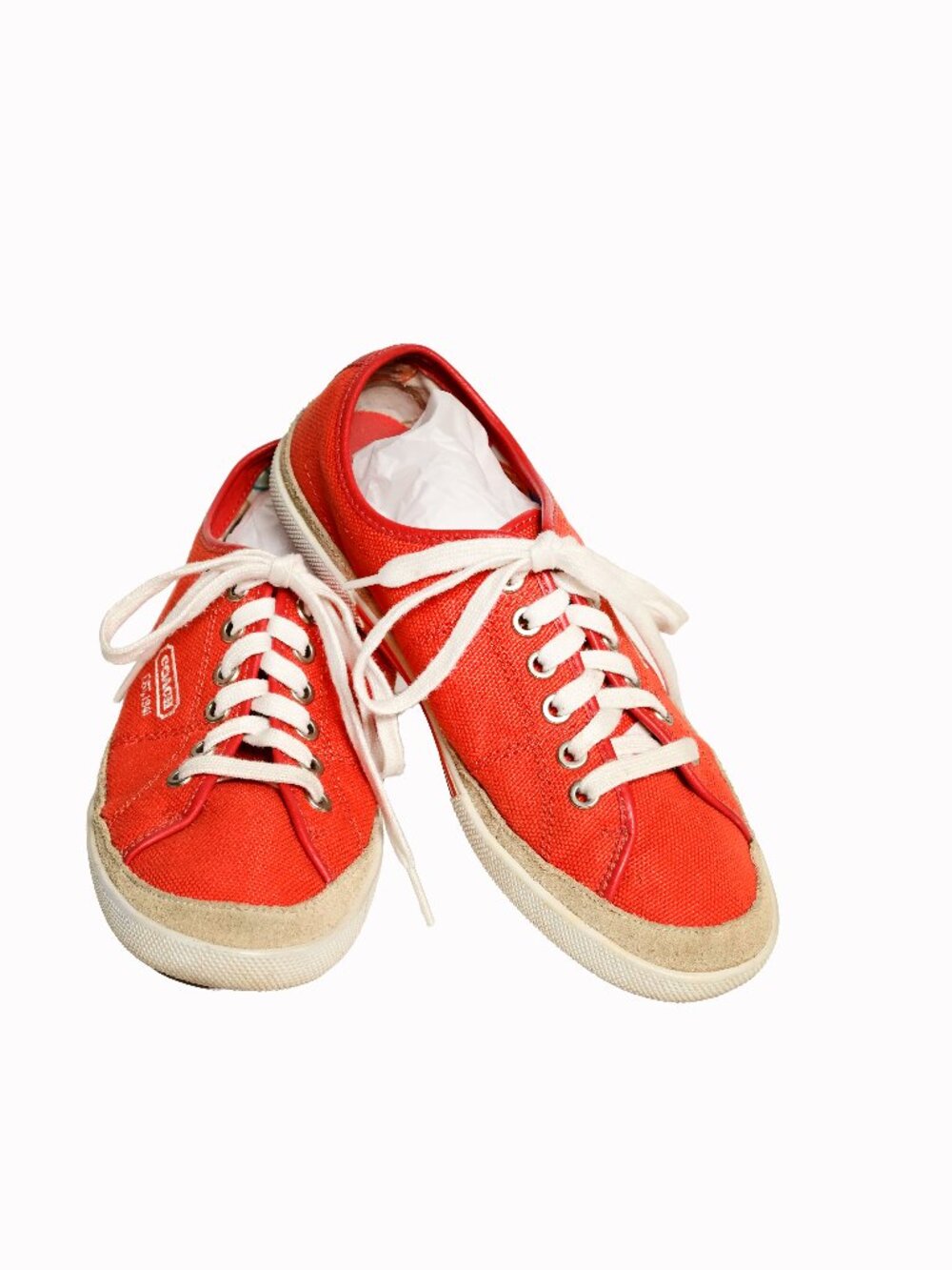 COACH - Orange Canvas Sneakers Size 8- Casual / Y2K - Picture 4 of 13